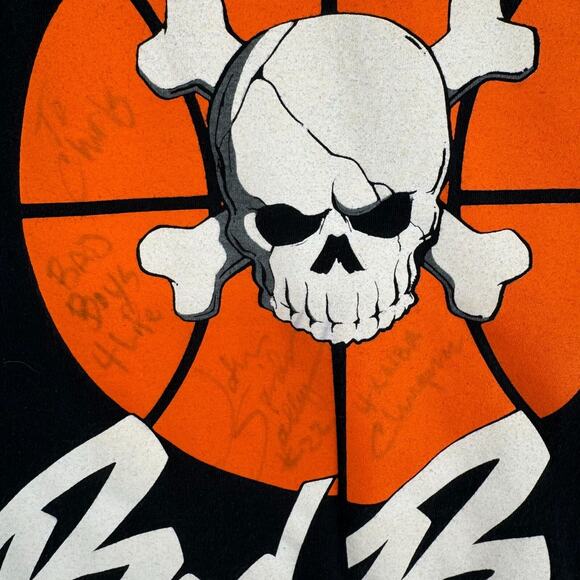 Detroit Bad Boys Pistons John Spider Salley #22 Signed T-Shirt Adult 3XL Black - Picture 4 of 13